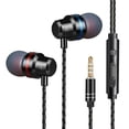 thumbnail image 1 of Auriculares deportivos con cable Auriculares HIFI Super Bass Auriculares intrauditivos de 3,5 mm Auriculares estéreo Auriculares con cable, 1 of 1