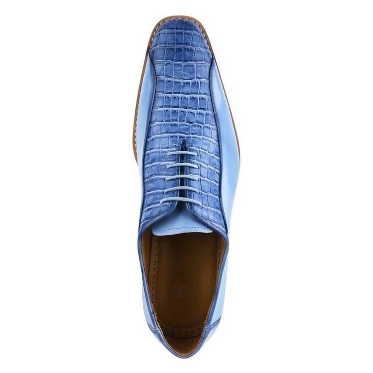 LIBERTYZENO Mens Finest Leather Crocodile Texture Casual  display picture 3