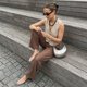 thumbnail image 5 of Flats CUSHIONAIRE Siesta estilo ballet sin cordones color mocha para mujer, 5 of 9