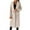 Beige, variant on WEAIXIMIUNG Fall Jackets for Women 2024 Trendy with Hoodie Women's Wool Coat Blouse Thin Coat Trench Long Jacket Ladies Slim Long Belt Elegant Overcoat Outwear