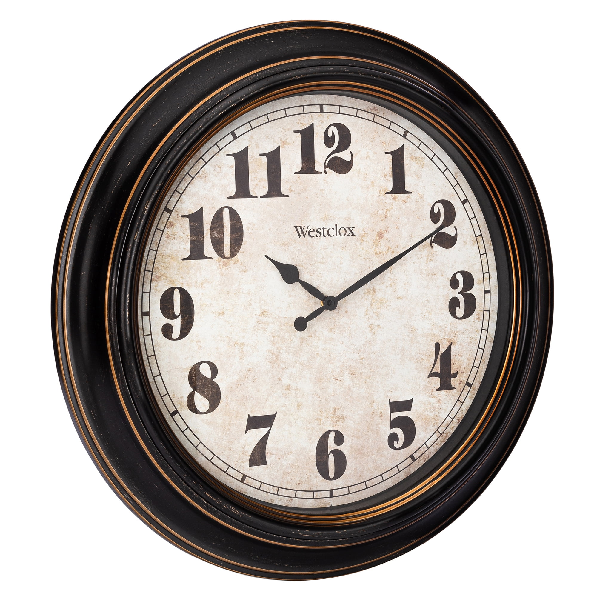 Westclox Large Bronze Traditional Wall Clock – Model# 32213-20WM
