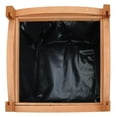 thumbnail image 4 of VidaXL 11.8" x 11.8" x 11.8" Brown Wood Planter Box with Lining (2 Count), 4 of 5