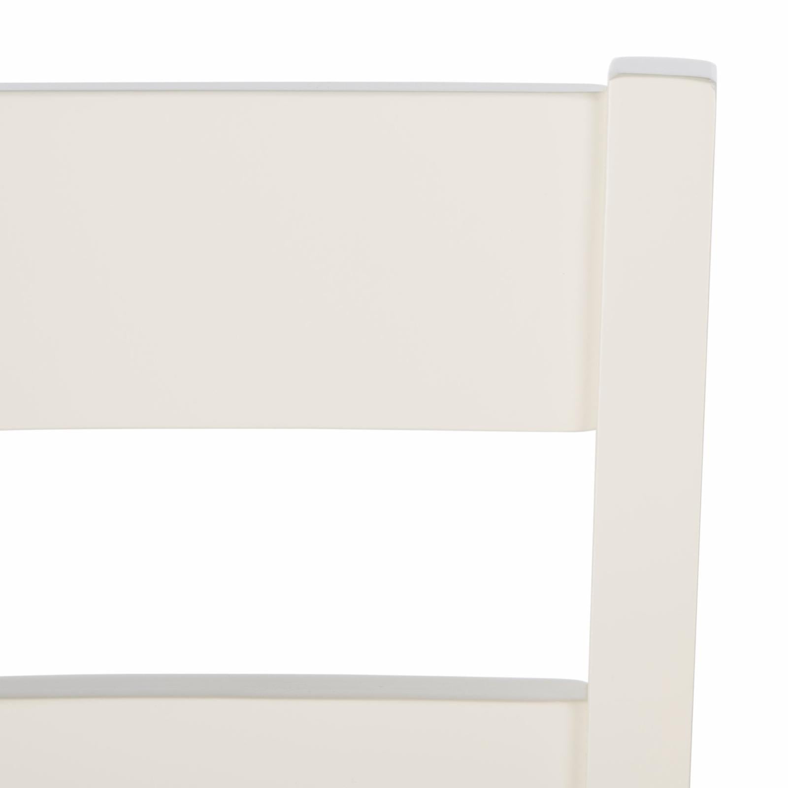 SAFAVIEH Silio Ladder Back Dining Chair, Set of 2, White/Light Brown