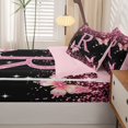 thumbnail image 5 of Manfei Cute Initial R Zipper Full Size Comforter Sets with Fitted Sheet and 2 Pillowcases,Sweet Butterfly Zipper Bedding Set,Pink,Pink Reversible4pcs, 5 of 8