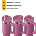 thumbnail image 3 of RTIC 30 oz Insulated Tumbler with Handle, Ceramic Lined, Leak-Resistant Straw Lid, Orchid, Road Trip Tumbler, 3 of 7