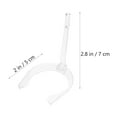 thumbnail image 4 of FRCOLOR Shoes Shaper 10Pairs Sandals Heel Support Rack Plastic Sandals Display Rack Transparent,2.76"X1.97"X1.18", 4 of 5