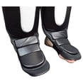 thumbnail image 4 of Par de Espinilleras de Piel Tipo Calceta MMA Fire Sports, Kick Boxing, Muay Thai, Negro, 4 of 4