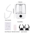 thumbnail image 4 of Dispositivo humdificador Humidificadores Irishom 4L para dormitorio Humidificadores de aire ultrasónicos Difusor de aroma con control remoto Boquilla extra larga Botón resistente Temporizador ultra si, 4 of 7