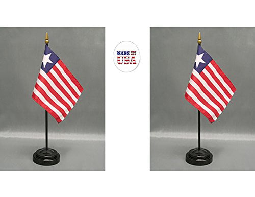 6 x 4 Inch Puerto Rican Desktop Flag ANLEY Puerto Rico Deluxe Desk Flag Set 