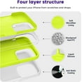 thumbnail image 3 of Designed for iPhone 14 Pro Max Case, Silicone Shockproof Slim Thin Phone Case for iPhone 14 Pro Max 6.7 inch (Fluorescent Yellow), 3 of 13