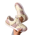 thumbnail image 5 of Women's Fashion Casual Sneakers, Lightweight Faux Leather Lace-Up Athletic Shoes with Metallic Trim for All Season Daily Comfort, 5 of 5