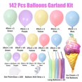 thumbnail image 2 of Kit de guirnaldas con forma de arco Aiwolf Pastel, 142 unidades, helado, 2 of 7