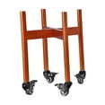 thumbnail image 4 of Porta macetas,Soporte de madera para plantas con ruedas Soporte para macetas móvil,Estante de exhibición con ruedas para plantas de interior,Soporte para macetas de suelo para Marrón, 4 of 8