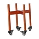 thumbnail image 3 of Soporte móvil para plantas con ruedas, soporte decorativo de madera para interior Marrón, 3 of 9