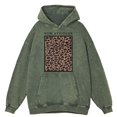 thumbnail image 4 of Sudadera con capucha retro desgastada con textura de leopardo para hombre, sudadera de algodón 100 %, ropa informal holgada de estilo hip hop, 4 of 4