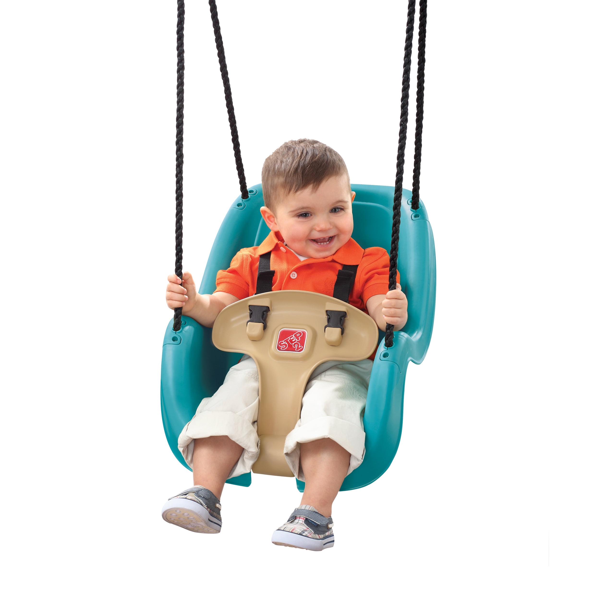 Step2 Teal Toddler Baby Swing Set Accessory with T-Bar and Weather-Resistant Ropes - 1