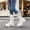 White, variant on Kids Fall Winter Knee High Combat Boots Lace up Buckle Side Zipper Pu Faux Leather Thick Non Slip Long Shaft Boots for Girls Little & Big Kids White