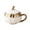 Gold, variant on Pumpkin Shaped Ceramic Coffee Cup, Mug with Lid , Multifunctional Dessert Cup with Comfortable Ergonomic Handle, Ideal Decoration and Gift for Halloween -10.5 Ounces