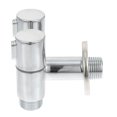thumbnail image 1 of BRIGHTFUFU 1Pc Home Use Dual Control Water Tap Angle Valve in Silver Copper Material, 1 of 8