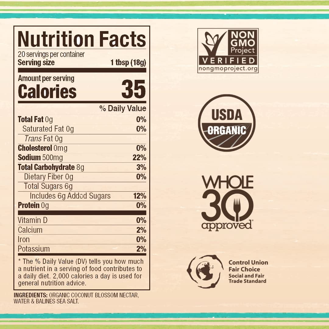 Pack of 12, Big Tree Farms Organic Original Coco Aminos, 10 fl oz