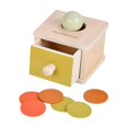 thumbnail image 1 of Caja de caída de bolas Caja de permanencia de objetos Habilidades motoras finas Juguetes Montessori San Valentín cajón único, 1 of 9