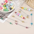 thumbnail image 4 of 50pcs Beadable Keychain Bar, Beadable Keychains Blanks Beaded Keychain Bar Bulk Key Chain Rod Making Charm for Beads Jewelry Making DIY Focal Bead Crafts Backpack, Pink, 4 of 6