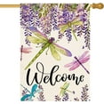 thumbnail image 5 of Summer Welcome Wedding Garden Flag 12.5 x 18 Inch Double Sided Evergreen Green Leaf Eucalyptus Leaves Spring Yard Flag Vertical Farmhouse Yard Outdoor Decoration, 5 of 12