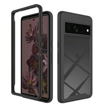 for Google Pixel 7 Pro Case, Dual Layer Shockproof Bumper Rugged Hybrid Heavy Duty Clear Drop Protective Durable Hybrid 2-layer Phone Case for Google Pixel 7 Pro, Black