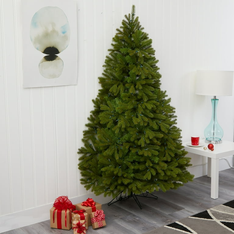 Nearly Natural 6 Pre Lit Cambridge Flat Back Artificial Christmas