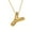 Y, variant on Bubble Letter Necklace Gold Plated Balloon Initial Pendant With Bead Chain Dainty Jewelry Gift For Women