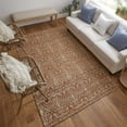 thumbnail image 2 of Feizy Lilliana Transitional Geometric, Orange/Tan, 8' x 11' Area Rug Handmade Reversible Farmhouse Diamond Floor Rug for Living room Bedroom, 2 of 9