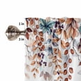 thumbnail image 5 of Living Room Curtains 72 Inches length, Brown Eucalyptus Fall Window Treatment Curtain Drapes, Botanical Weeping Leaves Pastoral Light Filtering Drapes for Bedroom Laundry Room, 52"x72", 2 Panels, 5 of 7