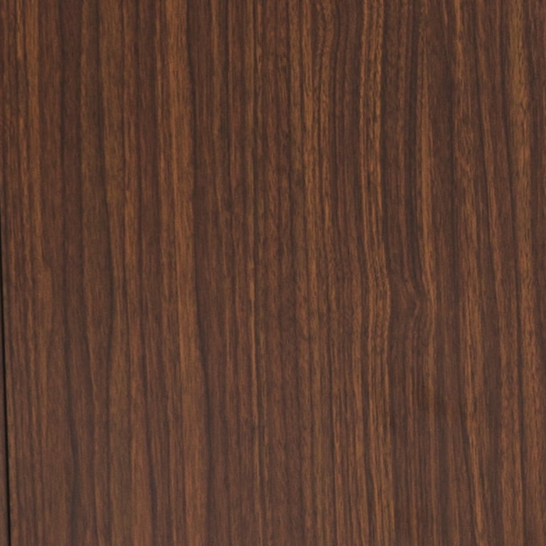 Mainstays Perkins Desk with Metal Frame, Cocoa (File Cabinet Sold