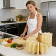 thumbnail image 7 of Pasta Drying Rack Wooden Foldable Pasta Dryer Rack Stand Easy Storage & Quick Up Spaghetti Stand Hanger With 9 Suspension Rods For Kitchen Counter Rack Practical Home Decor, 7 of 7