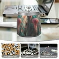 thumbnail image 6 of Yayeee Ashtray with Lid for Cigarette Smokeless Stainless Steel Home Ash Holder, Psychedelic Forest, 6 of 7