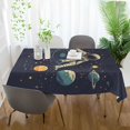 thumbnail image 3 of Yayeee Tablecloths 60" x 60" Rectangle Wrinkle Resistant Party Table Cover, Astronaut Space, 3 of 8