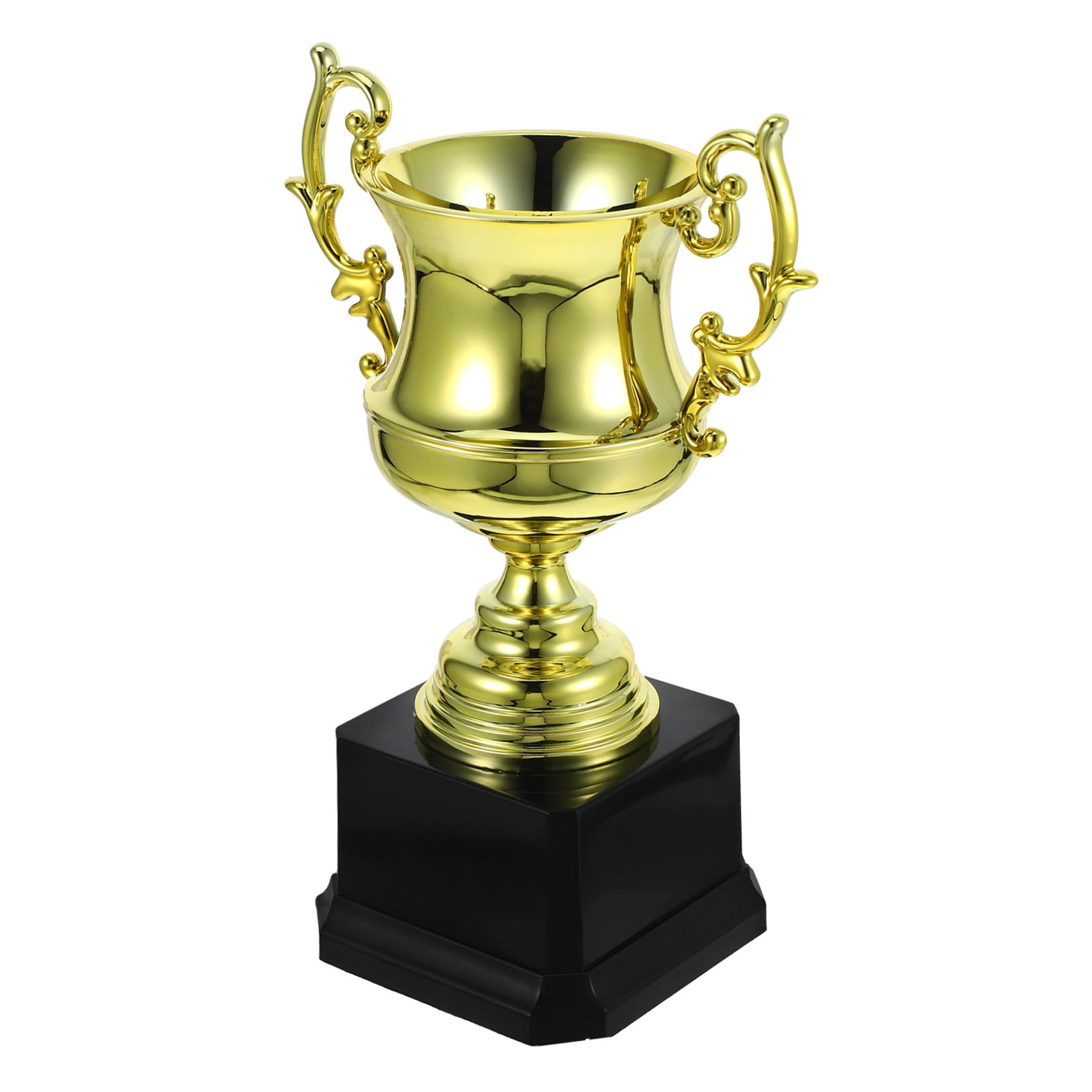FONDOTIN Golden Plastic Trophy Award with Elegant Craftsmanship for Competitions, Recognition, and Achievement Celebrations