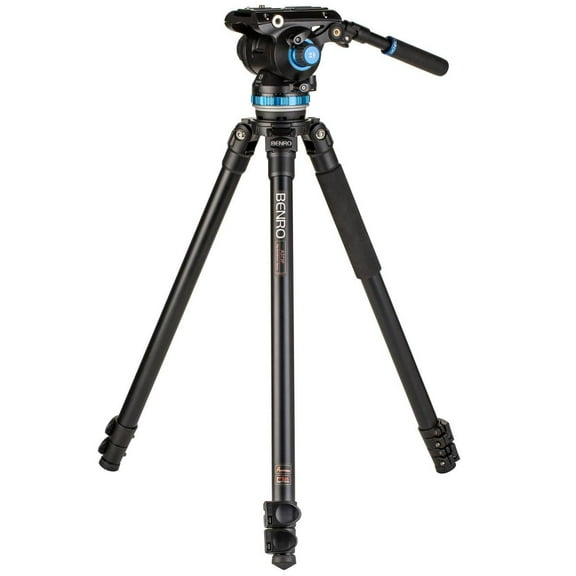 Benro A373F 3-Section Aluminum Single Tube Video Tripod with S8PRO Video Head
