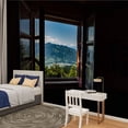 thumbnail image 2 of Peel and Stick Wallpaper Canvas window view mountain chalet pictures royalty free Modern Art Wall Mural Decor Self Adhesive and Removable 100in x 144in, 2 of 7