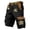 Black, variant on Mens Elastic Waist Pants Casual Cargo Pants with Multiple Pockets Blend Straight Leg Trousers