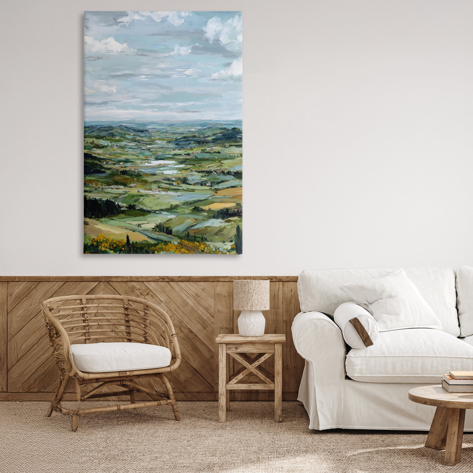 Stupell Industries Valley Living with Verdant Hills Canvas Wall Art, design by Petal Prints Design