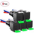 thumbnail image 1 of Paquete de 5 arnés de interruptor de relé de fusibles para coche y camión de 30 amperios, 30 amperios, 12 V CC, 4 pines, SPST automotriz, 14 AWG, juego, 1 of 3