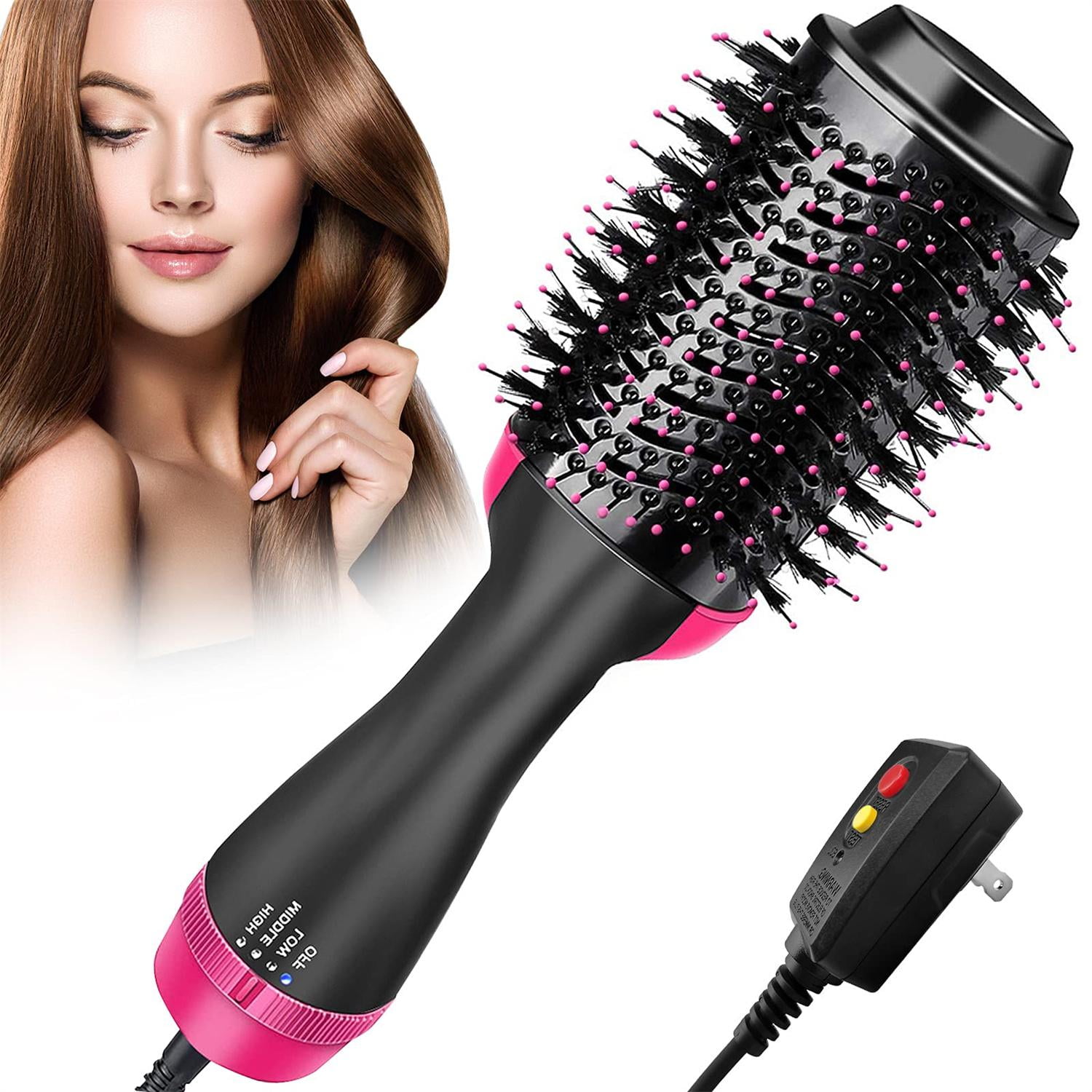 Xpreen Hair Dryer Brush , Hot Air Brush with ION Generator and Ceramic Coating for Fast Drying Straightening , Curling , Electric Blow Dryer , One Step Hair Dryer and Volumizer