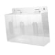 thumbnail image 5 of Soporte dispensador de guantes de acrílico con tapa, caja para guantes, montaje en pared, transparente para 3 cuadrículas, 5 of 9