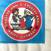 Raggedy Ann and Andy Vintage 1988 Lunch Napkins (16ct)