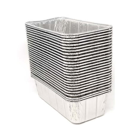 Angel Food Loaf Pan - Loaf Pans - Disposable Aluminum Foil 2 lbs Bread Pans - Perfect for Bakery, Homemade Cakes, Meatloaf, Quiche & Food Serving - 8 1/2