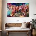 thumbnail image 3 of Elephant Stock Royal Bengal Tiger Wall Art - Horizontal Canvas Wall Art - Living Room Wall Decor - Animal Canvas - Orange And Purple Decor By Richard Wallich - 48" x 32", 3 of 8