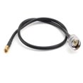 thumbnail image 1 of Cable RG58 UHF SO239 hembra a conector SMA macho, cable de extensión recto coaxial RF, 50 cm, 1 of 6