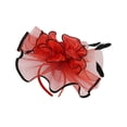 thumbnail image 5 of CAIXIA Fascinators Hat for Women Tea Party Headband Kentucky Derby Wedding Flower Cocktail Mesh Feathers Hair Clip, 5 of 7