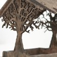 thumbnail image 4 of Comedero de madera para pájaros al aire libre, casita para pájaros, comedero para pájaros, colgante impermeable al aire libre, 4 of 4
